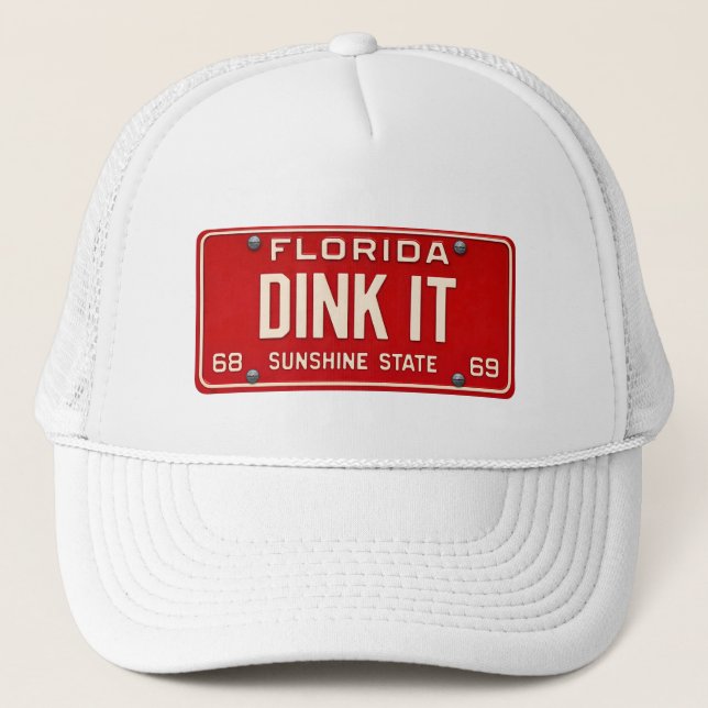 Boné Dink It Pickleball Fan | Retro FL License Plate (Frente)