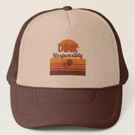 Boné Dink Responsavelmente Pickleball Retro
