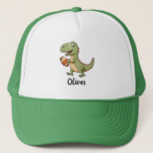 Boné Dinossauro Fofo Jogando Futebol