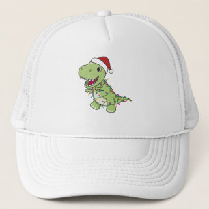 Boné Dinossauro Natal Neve Inverno T-Rex Dino
