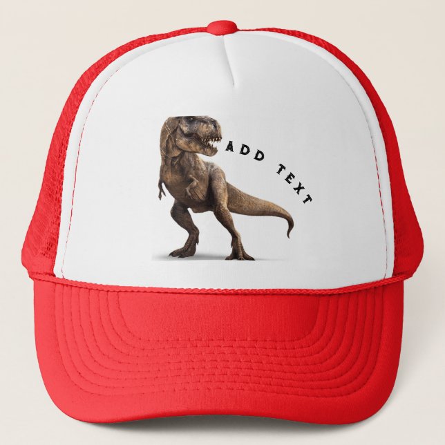 Boné Dinossauro Répteis Imagem Adicionar Texto Impresso (Frente)