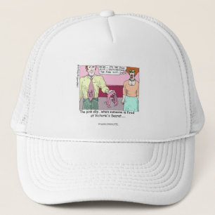 Boné Dispensado da Cartoon White Cap da Victoria Secret