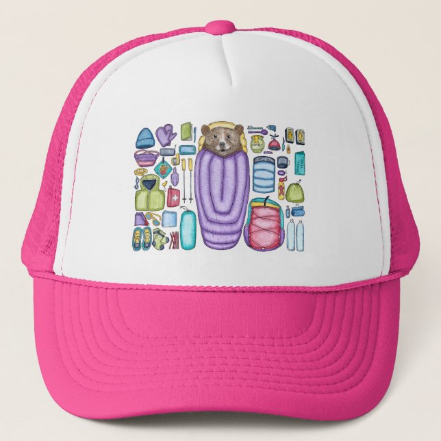 Boné Dispersão do chapéu da engrenagem do backpacker do (Frente)