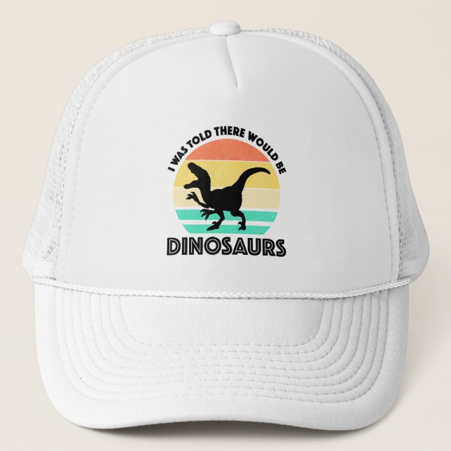 Boné Disseram-me que Haveria Dinossauros (Frente)