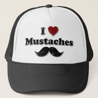 Boné Distante I Heart Mustaches Design