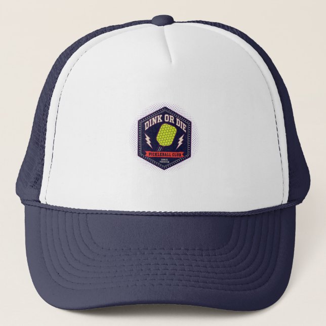 Boné Distintivo Hexágono do Clube de Pickleball Dink Or (Frente)