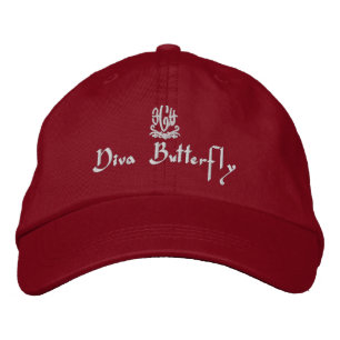 Boné Diva Borboleta Vermelha