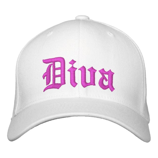 Boné Diva White Com O Chapéu Quente-Rosa (Frente)