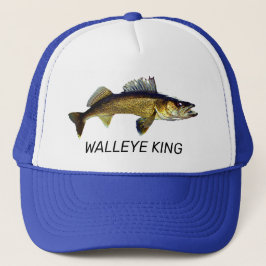 Boné Diversão do "Walleye King" Trucker Hat