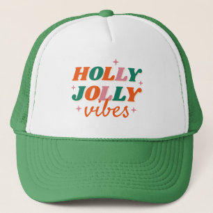Boné Diversão Holly Jolly Vibes Design de Natal