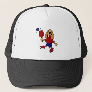 Boné DJ cocker spaniel que joga desenhos animados de