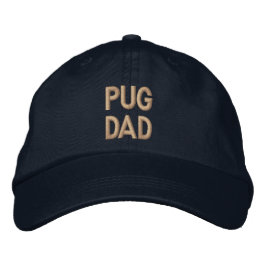 Boné do bordado do Pai Pug