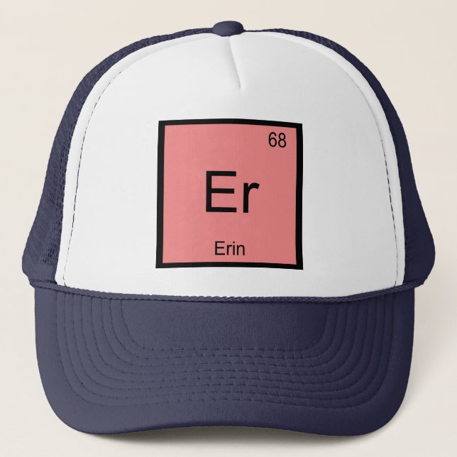 Boné Do elemento conhecido da química de Erin mesa (Frente)