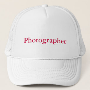 Boné do fotógrafo