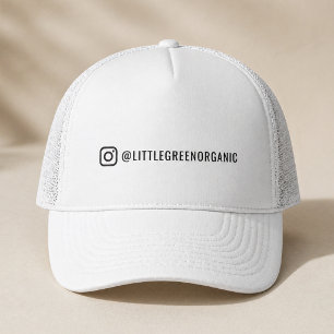 Boné do Instagram Boné Trucker com o Seu Nome no