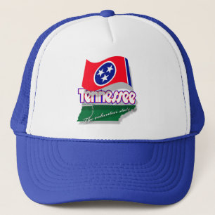 Boné do mapflag de Tennessee