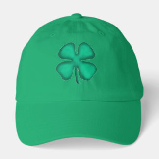 Boné do pai Lucky 4 Leaf Irish Clover verde kelly