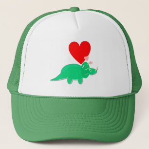 Boné do Triceratops do coração do amor do