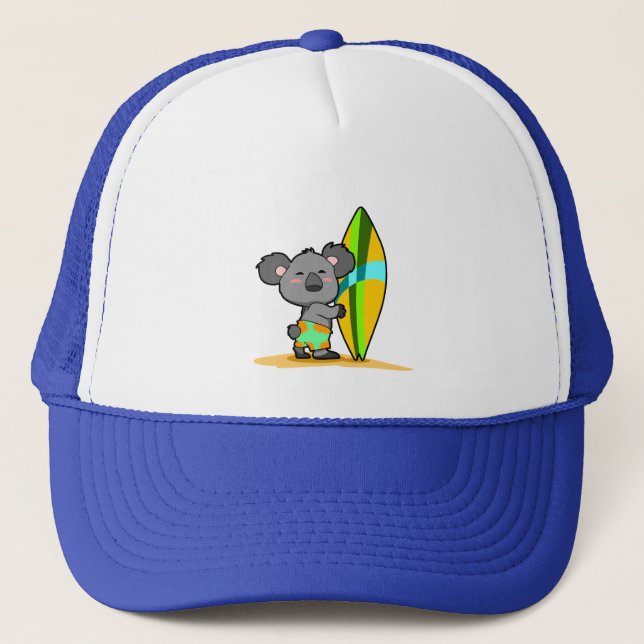 Boné do urso de Koala do surf (Frente)