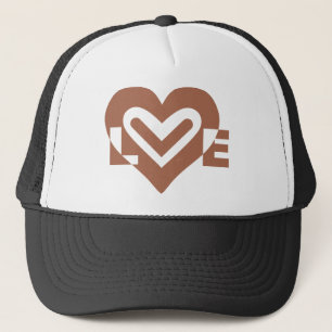 Boné Doce Amor Gráfico Marrom Chocolate