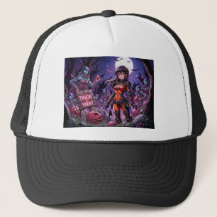 Boné Doces ou Travessuras Zumbis do Halloween Distribui