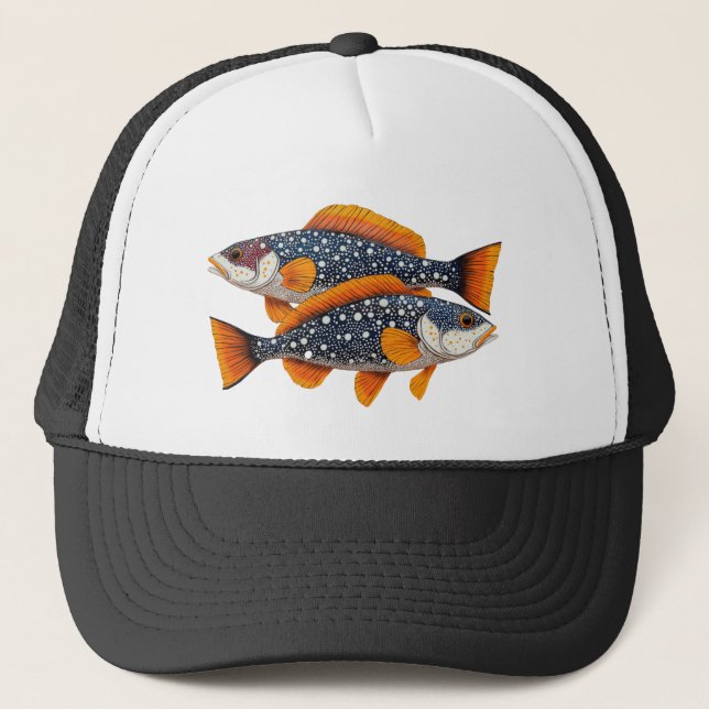 Boné Dois peixes manchados (Frente)