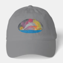 Dolphins Against a Galaxy Sky