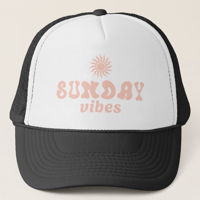 Boné Domingo Vibes Trucker Hat (Frente)
