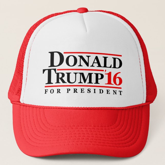 Boné Donald Trump '16 para o presidente (Frente)