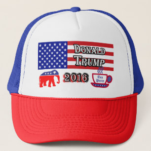 Boné Donald Trump 2016 - Tea party - elefante