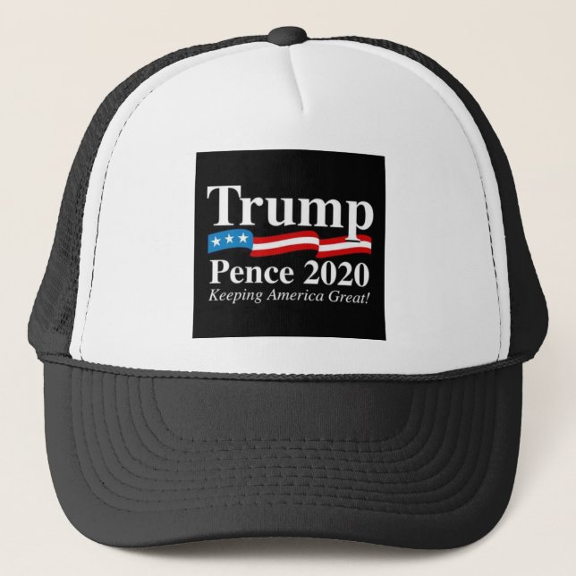 Boné Donald Trump Mike Pence 2020 Trucker Hat (Frente)