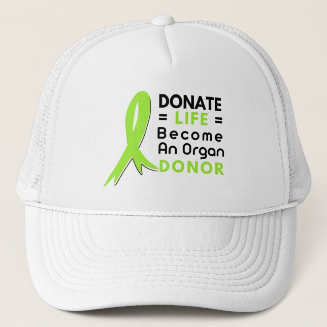 Boné Donate Life Organ Donation Saves Lives, Transplant (Frente)