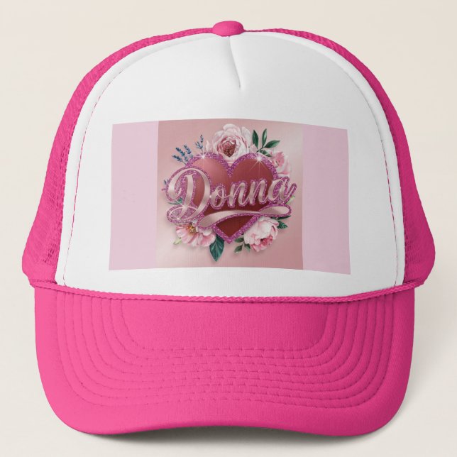Boné Donna Hat Personalizado Rosa (Frente)