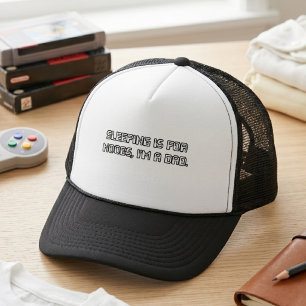 Boné Dormir é Para Noobs Eu Sou Um Pai, Citação de Game