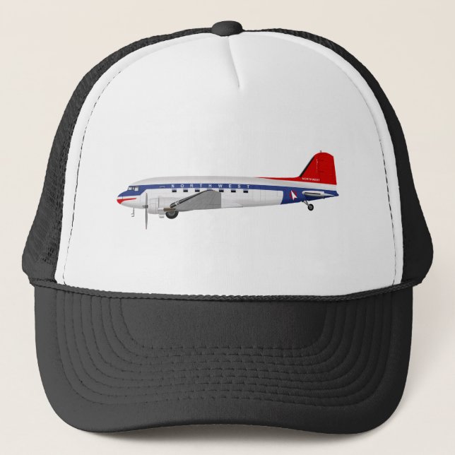 Boné Douglas DC-3 Skytrain Northwest Airlines (Frente)
