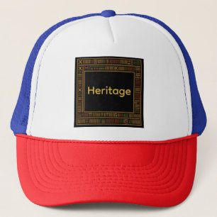 Boné Dourado africano Kente Pattern Hat