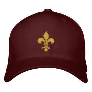 Boné Dourado Fleur de lis Embroiderado Hat