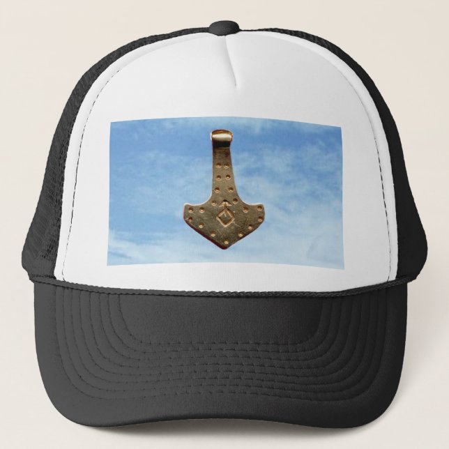 Boné Dourado Thor Hammer nutre preto e branco (Frente)