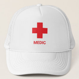 Boné Doutor MEDIC & Primeiros Socorros, Cruz, Ambulânci