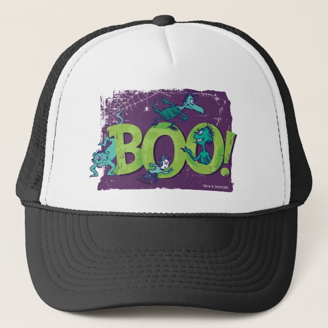 Boné Dr. Seuss | BOO! Gráfico de Halloween (Frente)