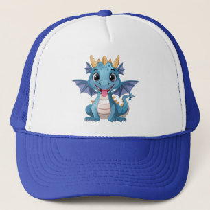 Boné dragão azul
