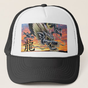 Boné Dragão Chinês com Chapéu de Baseball Kanji - Perso