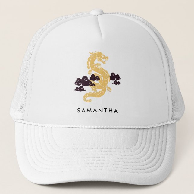 Boné Dragão de Ano Novo Chinês 2024 Personalizado (Frente)