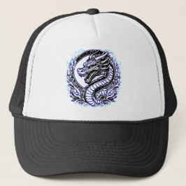 Boné Dragão de Sabedoria Azul