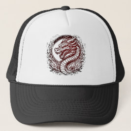 Boné Dragão de Sabedoria Vermelho