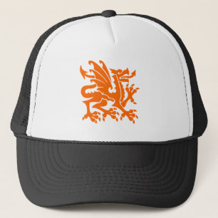 Boné Dragão Heráldico 01 - Laranja