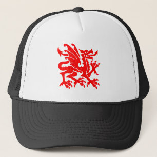 Boné Dragão Heráldico 01 - Vermelho