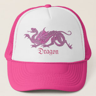 Boné Dragão heráldico (rosa) - chapéu #1