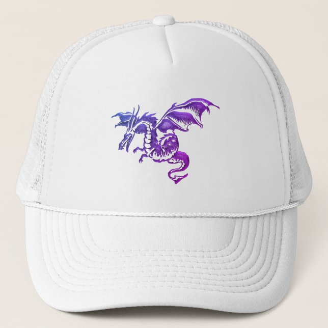 Boné Dragão Puro Voador Contra Branco (Frente)