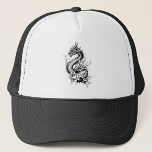 Boné Dragon Fantasy Wild Animal Illustration Art Tattoo